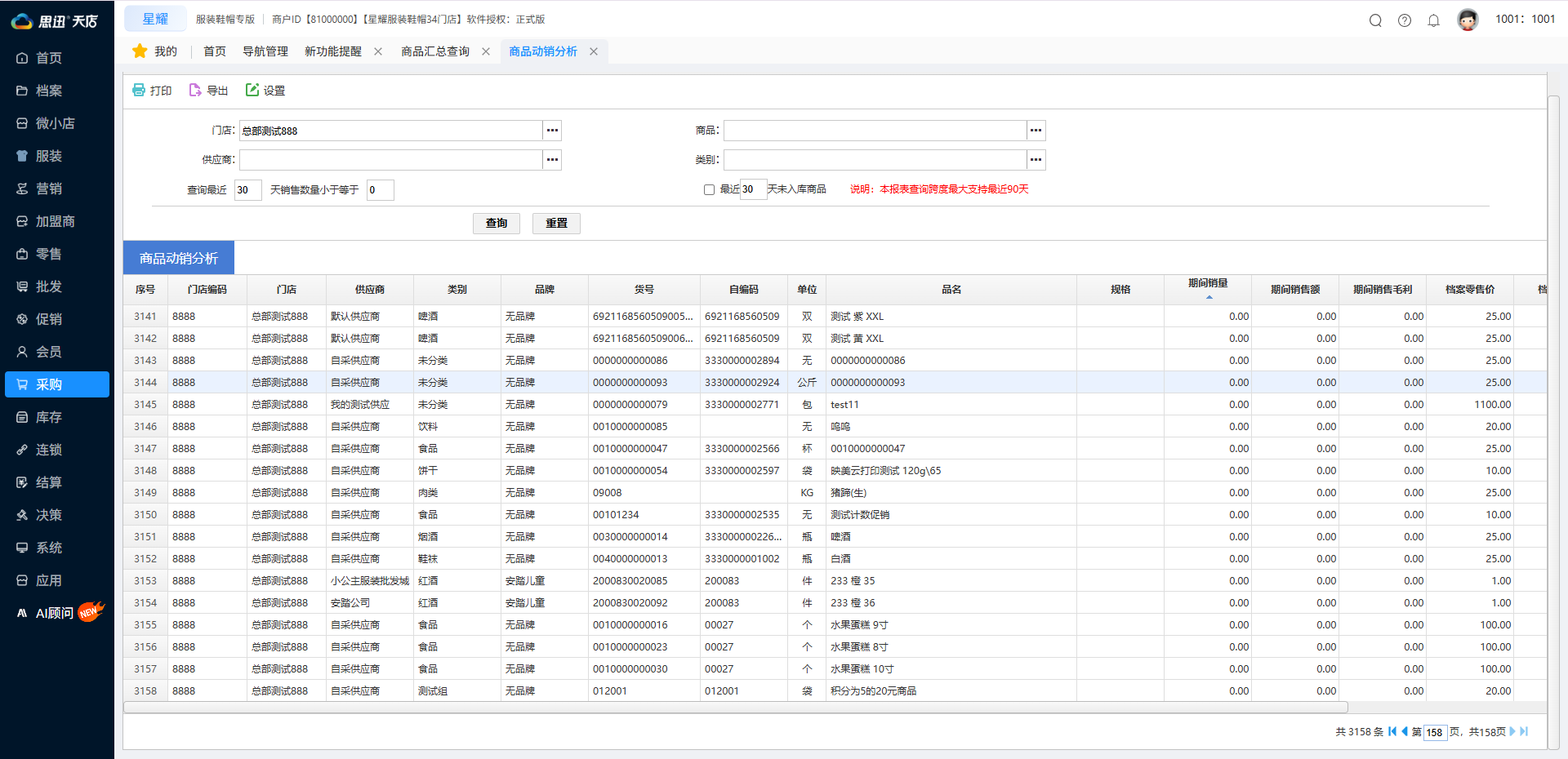 商品动销分析 商品动销分析