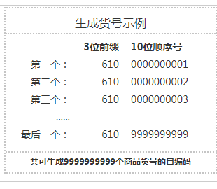 收银系统自编码