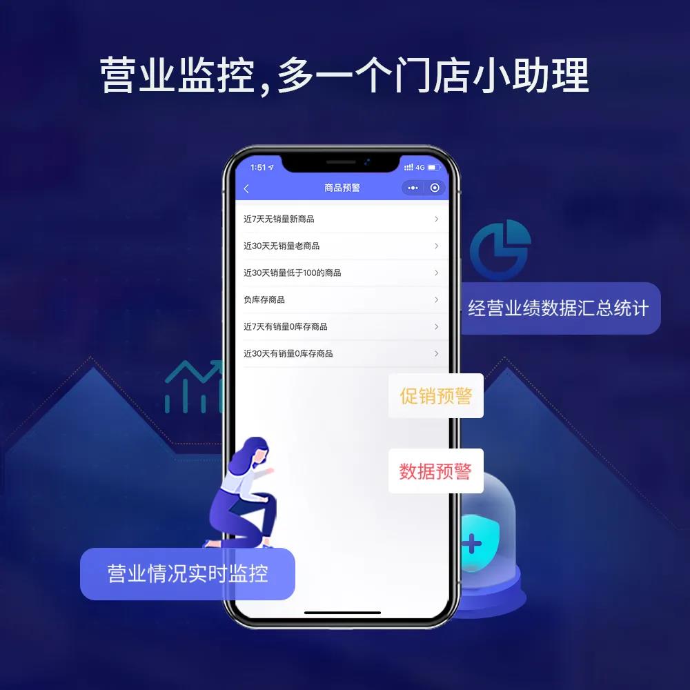 天店星云收银系统 + 天店管店小程序，高效的商超管理工具