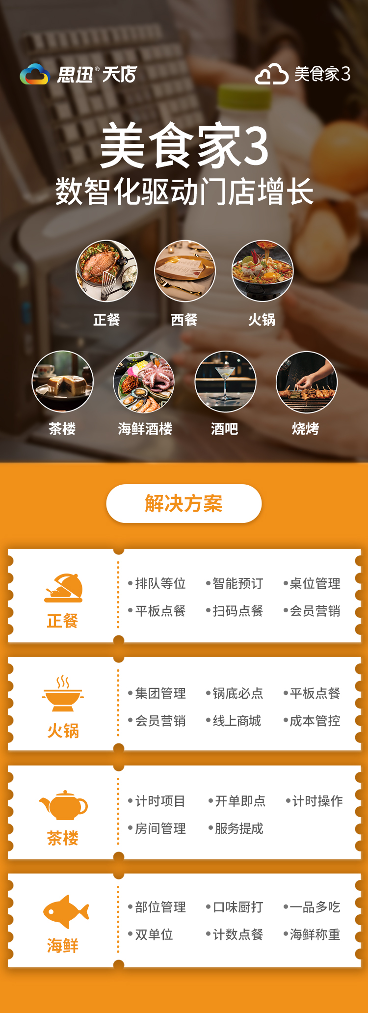 思迅美食家3餐饮管理系统解决方案&功能盘点